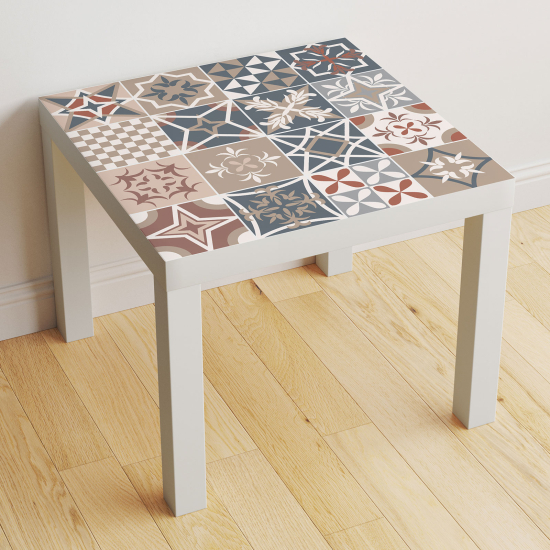 Vinilo Adhesivo Decorativo para Mesa - Motivo Azulejos de cemento