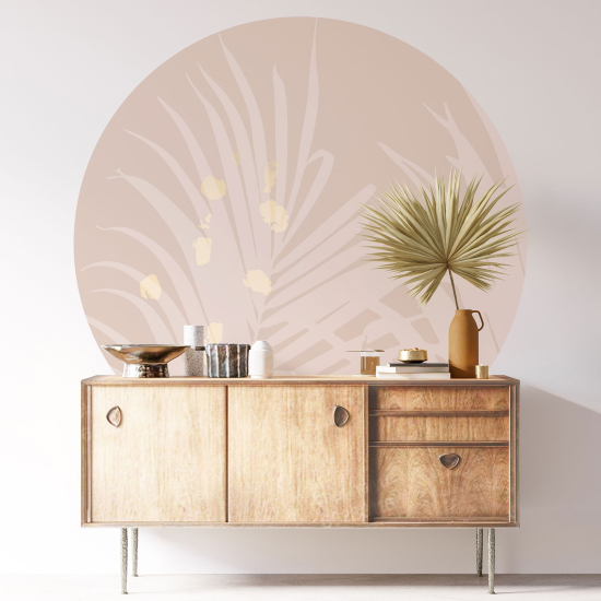 Vinilo Adhesivo Decorativo Redondo - Motivo botánico