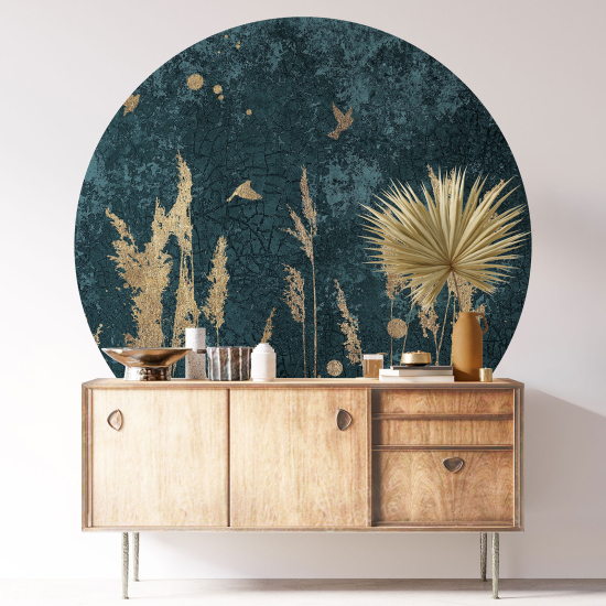 Vinilo Adhesivo Decorativo Redondo - Motivo botánico
