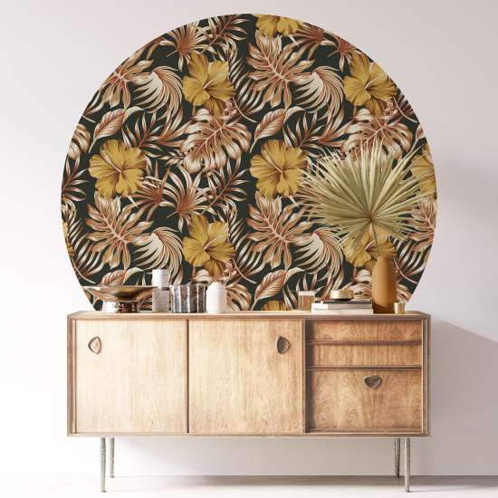 Vinilo Adhesivo Decorativo Redondo - Motivo floral