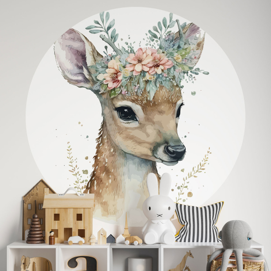 Vinilo Adhesivo Decorativo Redondo para niños - Infantiles - Cierva