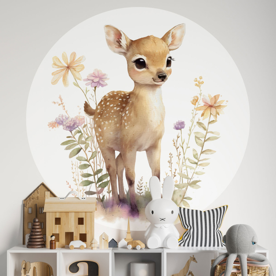 Vinilo Adhesivo Decorativo Redondo para niños - Infantiles - Cierva