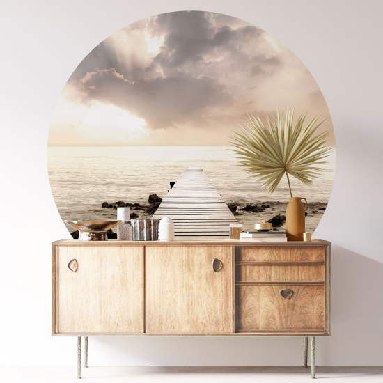 Vinilo Adhesivo Decorativo Redondo - Pontón