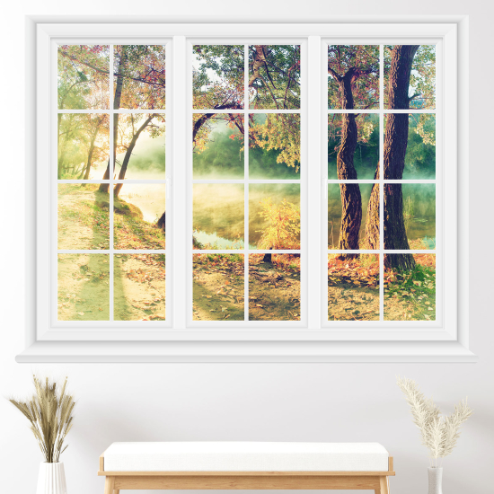 Vinilo Adhesivo Decorativo trampantojo 3D - Árboles