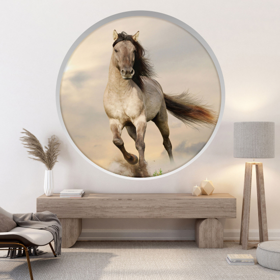 Vinilo Adhesivo Decorativo trampantojo 3D - Caballo