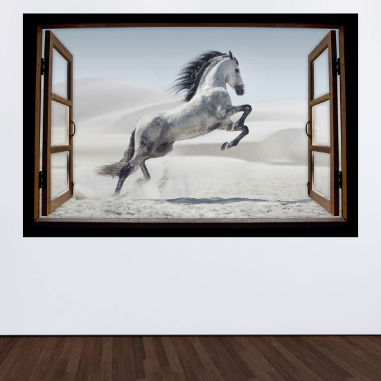 Vinilo Adhesivo Decorativo trampantojo 3D - Caballo