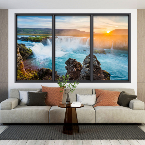 Vinilo Adhesivo Decorativo trampantojo 3D - Cascada