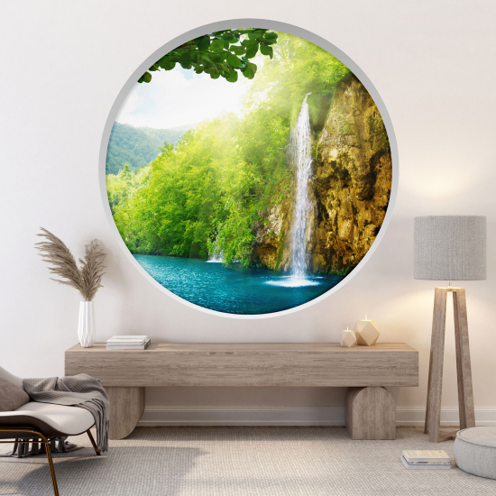 Vinilo Adhesivo Decorativo trampantojo 3D - Cascada