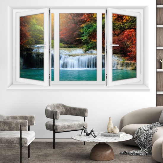 Vinilo Adhesivo Decorativo trampantojo 3D - Cascadas
