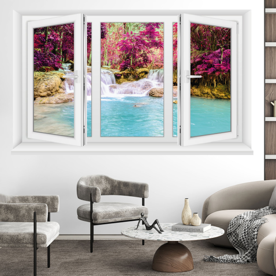 Vinilo Adhesivo Decorativo trampantojo 3D - Cascadas
