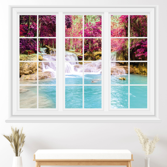 Vinilo Adhesivo Decorativo trampantojo 3D - Cascadas