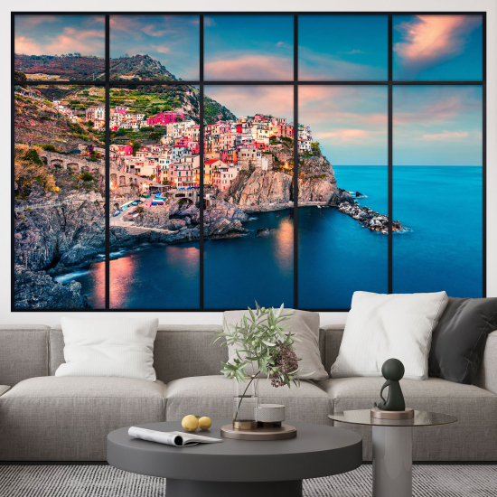 Vinilo Adhesivo Decorativo trampantojo 3D - Cinque Terre