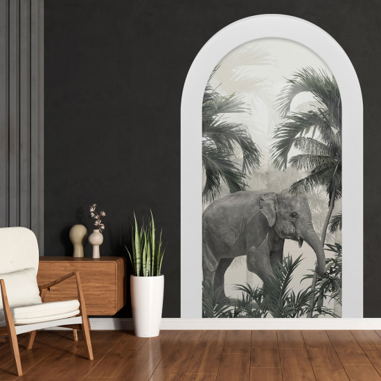 Vinilo Adhesivo Decorativo trampantojo 3D - Elefante