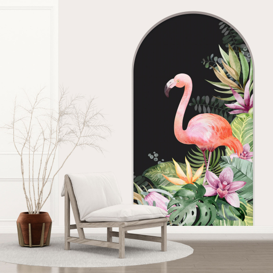Vinilo Adhesivo Decorativo trampantojo 3D - Flamenco rosa