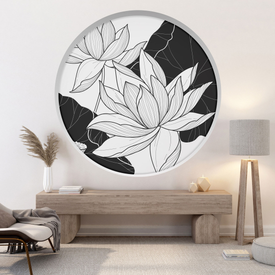 Vinilo Adhesivo Decorativo trampantojo 3D - Flores