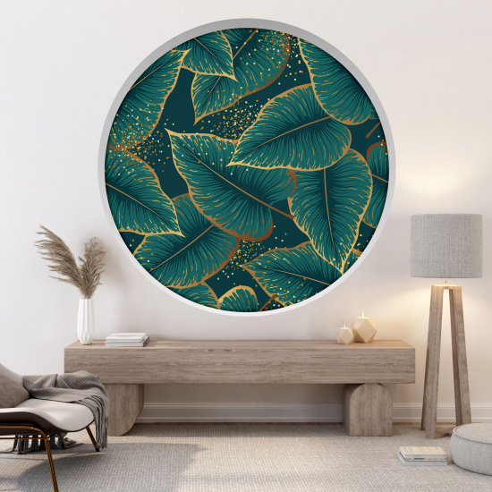 Vinilo Adhesivo Decorativo trampantojo 3D - Hojas