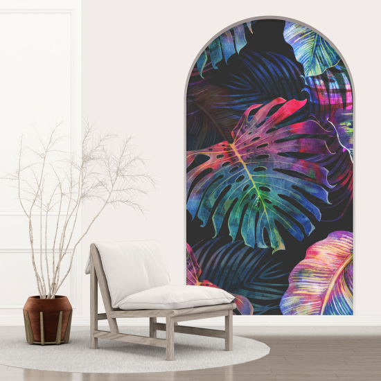 Vinilo Adhesivo Decorativo trampantojo 3D - Hojas Tropicales