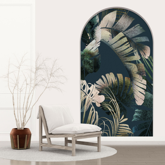 Vinilo Adhesivo Decorativo trampantojo 3D - Hojas Tropicales