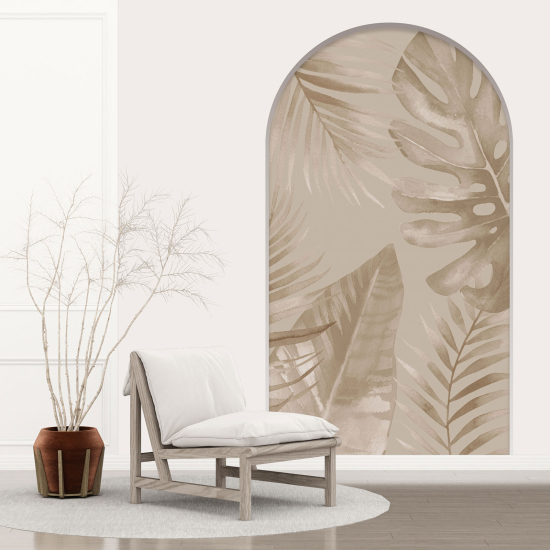 Vinilo Adhesivo Decorativo trampantojo 3D - Hojas Tropicales