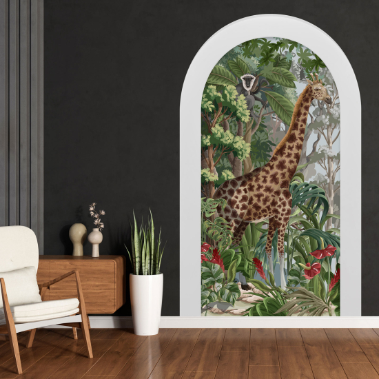 Vinilo Adhesivo Decorativo trampantojo 3D - Jirafa