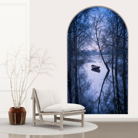 Vinilo Adhesivo Decorativo trampantojo 3D - Lago