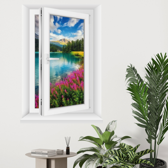 Vinilo Adhesivo Decorativo trampantojo 3D - Lago