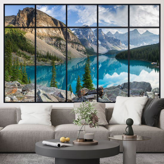 Vinilo Adhesivo Decorativo trampantojo 3D - Lago Montanges