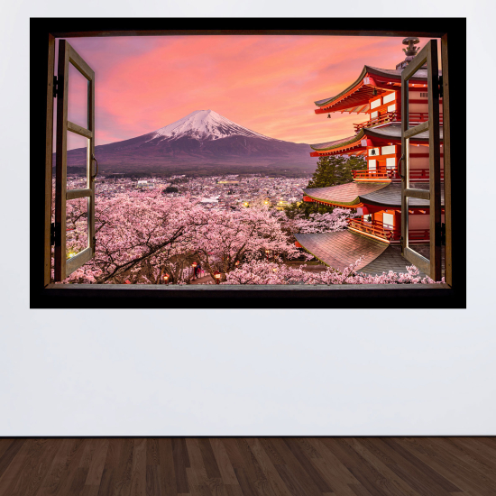 Vinilo Adhesivo Decorativo trampantojo 3D - Monte Fuji Japón
