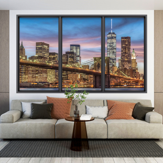 Vinilo Adhesivo Decorativo trampantojo 3D - Nueva York