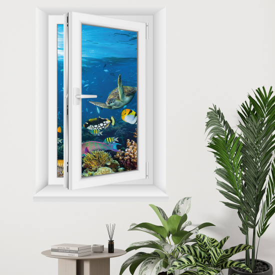Vinilo Adhesivo Decorativo trampantojo 3D - Océano