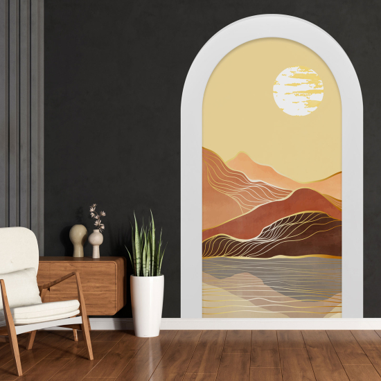 Vinilo Adhesivo Decorativo trampantojo 3D - Paisaje Boho