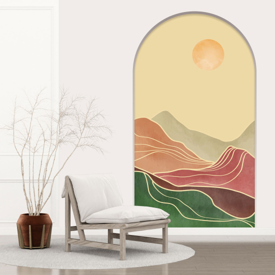 Vinilo Adhesivo Decorativo trampantojo 3D - Paisaje Boho