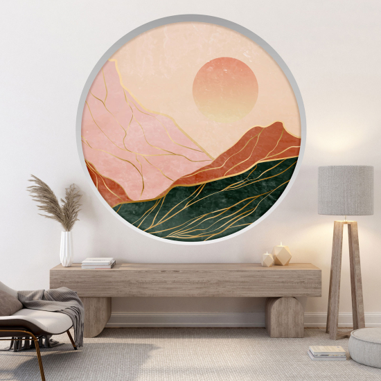 Vinilo Adhesivo Decorativo trampantojo 3D - Paisaje Boho