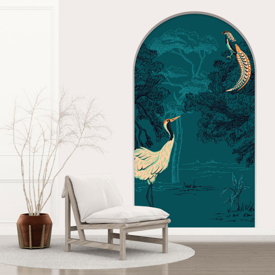 Vinilo Adhesivo Decorativo trampantojo 3D - Pájaros