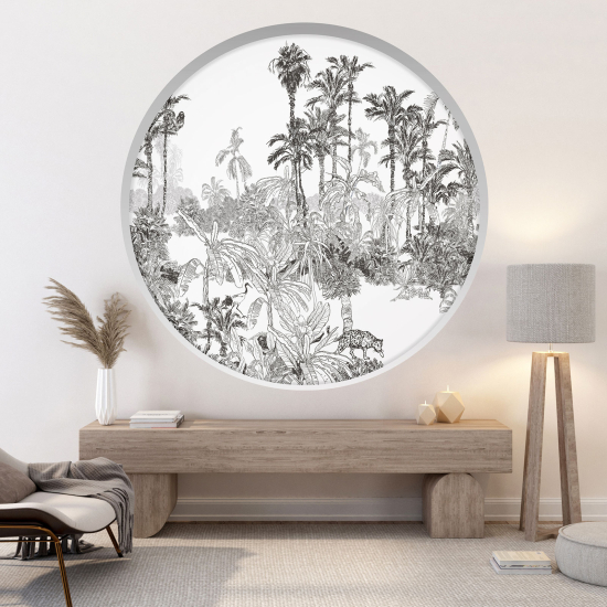 Vinilo Adhesivo Decorativo trampantojo 3D - Palmeras