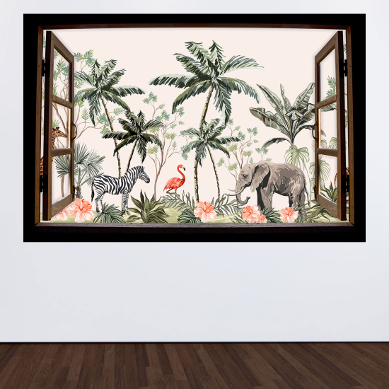 Vinilo Adhesivo Decorativo trampantojo 3D para niños - Infantil - Jungla