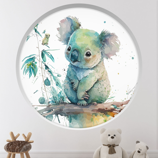 Vinilo Adhesivo Decorativo trampantojo 3D para niños - Infantil - Koala