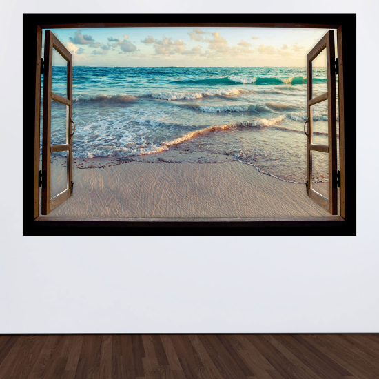 Vinilo Adhesivo Decorativo trampantojo 3D - Playa