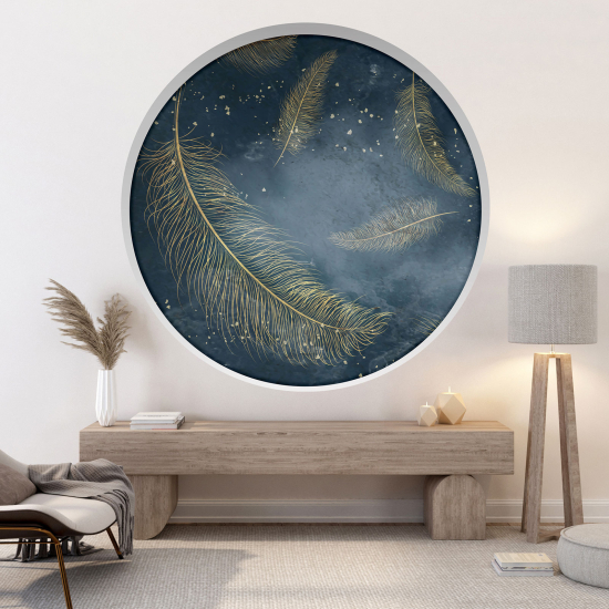 Vinilo Adhesivo Decorativo trampantojo 3D - Plumas