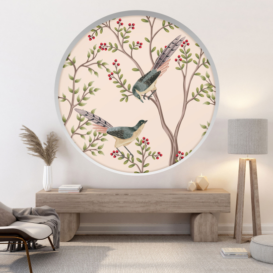 Vinilo Adhesivo Decorativo trampantojo 3D - Ramas de pájaros