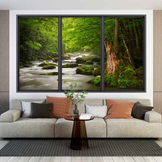 Vinilo Adhesivo Decorativo trampantojo 3D - Río