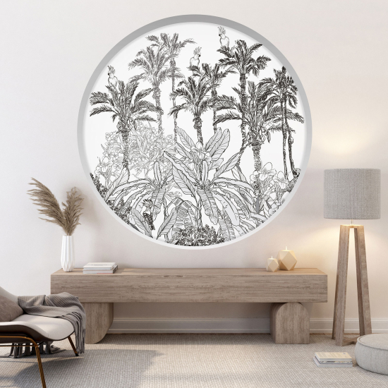 Vinilo Adhesivo Decorativo trampantojo 3D - Selva tropical