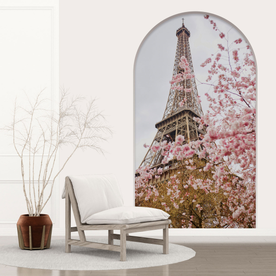 Vinilo Adhesivo Decorativo trampantojo 3D - Torre Eiffel