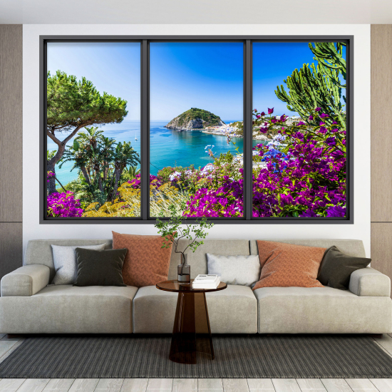 Vinilo Adhesivo Decorativo trampantojo 3D - Vista al Mar