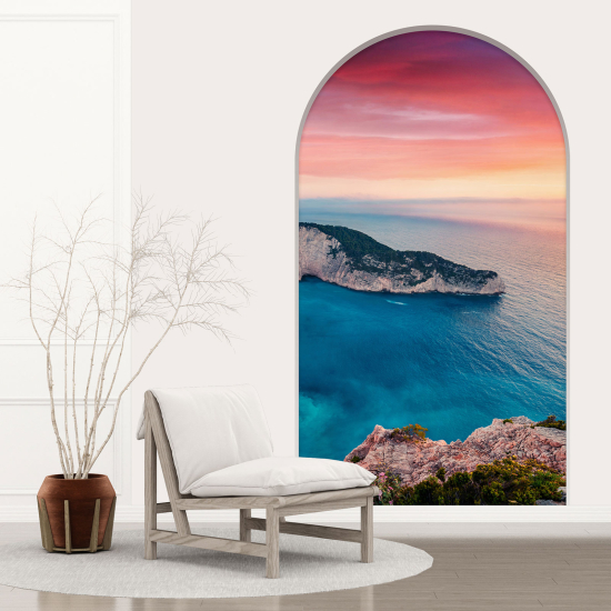 Vinilo Adhesivo Decorativo trampantojo 3D - Vista al Mar