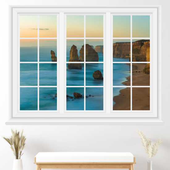 Vinilo Adhesivo Decorativo trampantojo 3D - Vista al mar