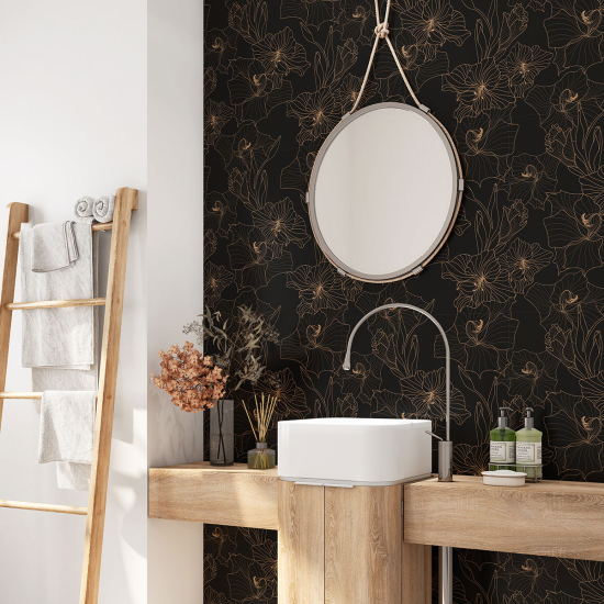 Vinilo Adhesivo para baño - Flores
