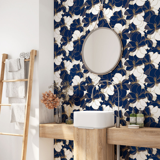 Vinilo Adhesivo para baño - Flores