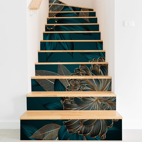 Vinilo Adhesivo para escaleras - Flores