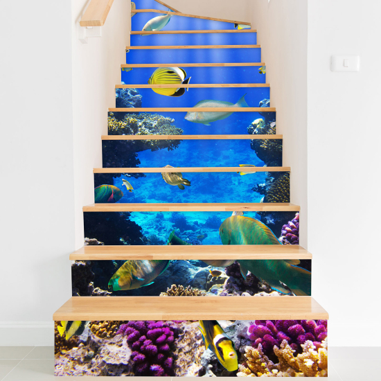 Vinilo Adhesivo para escaleras - Océano